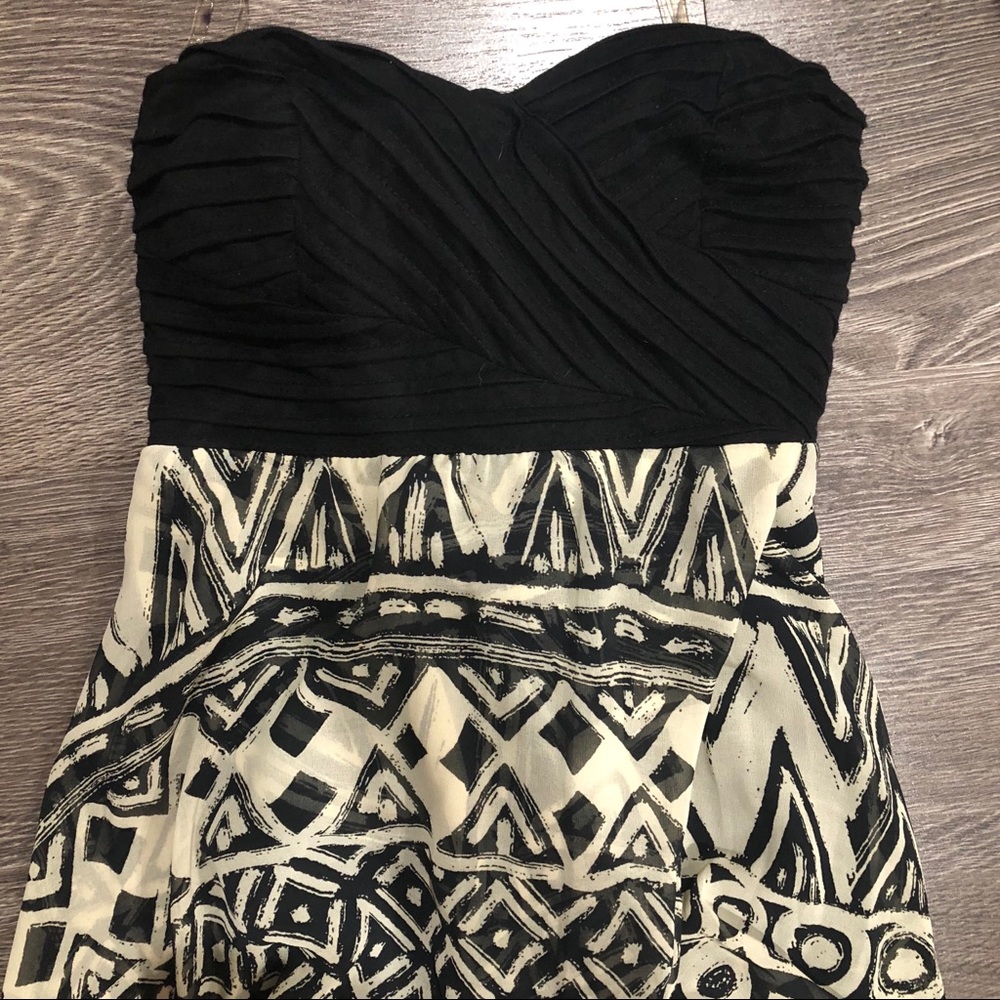 Strapless High Low Dress